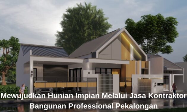 Hasil akhir pemasangan kerangka atap baja ringan ditampilkan dalam portofolio Jasa kontraktor bangunan professional pekalongan