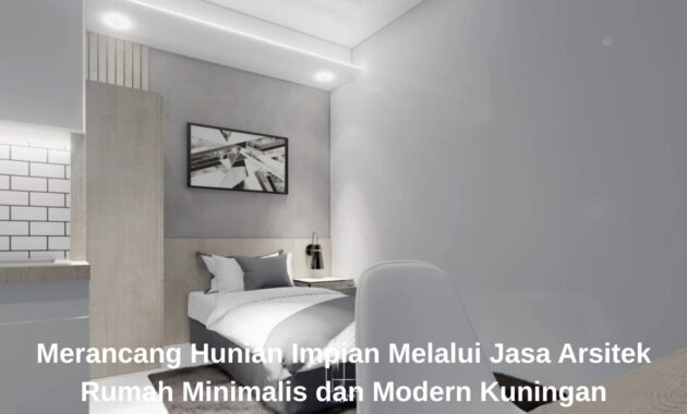 Tampilan fasad rumah bergaya minimalis modern hasil karya Arsitek rumah minimalis Kuningan