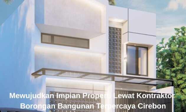 Tampilan fasad rumah minimalis hasil karya Kontraktor borongan bangunan terpercaya Indramayu