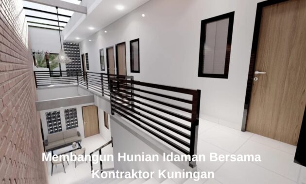 Hasil akhir bangunan hunian modern yang dikerjakan oleh tim Kontraktor Kuningan