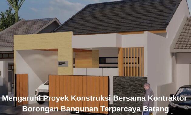 Hasil akhir bangunan hunian modern dari layanan Kontraktor borongan bangunan terpercaya Batang