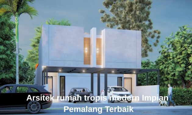 Proyek desain arsitek rumah tropis modern Pemalang oleh Lestari Arsitek